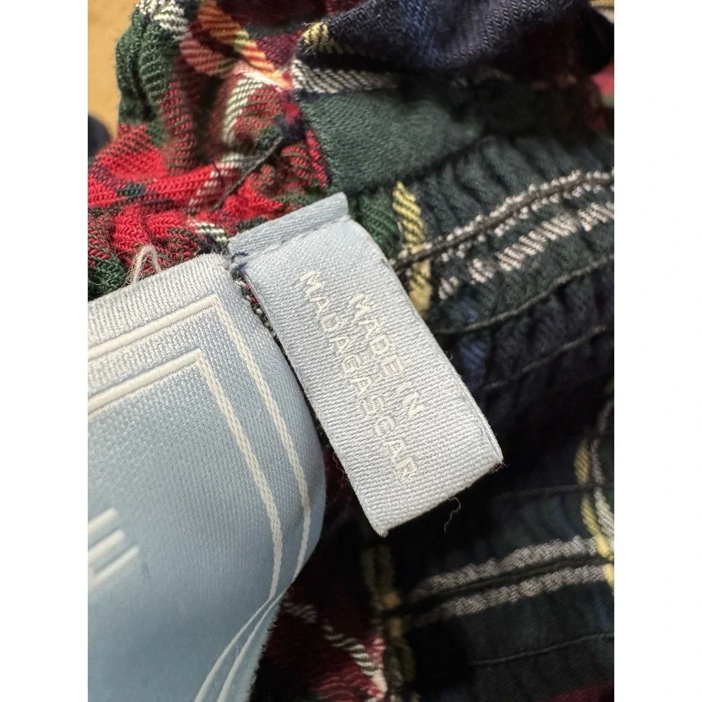 Hill House Ellie Midi Nap Dress Navy Tartan Plaid Size Large - Picture 9 of 10